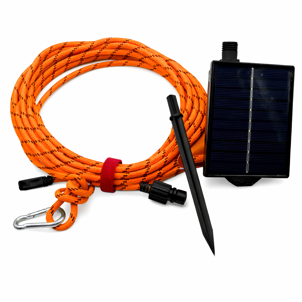 Solarbetriebene, beleuchtete Rasierschnur – 2er-Pack