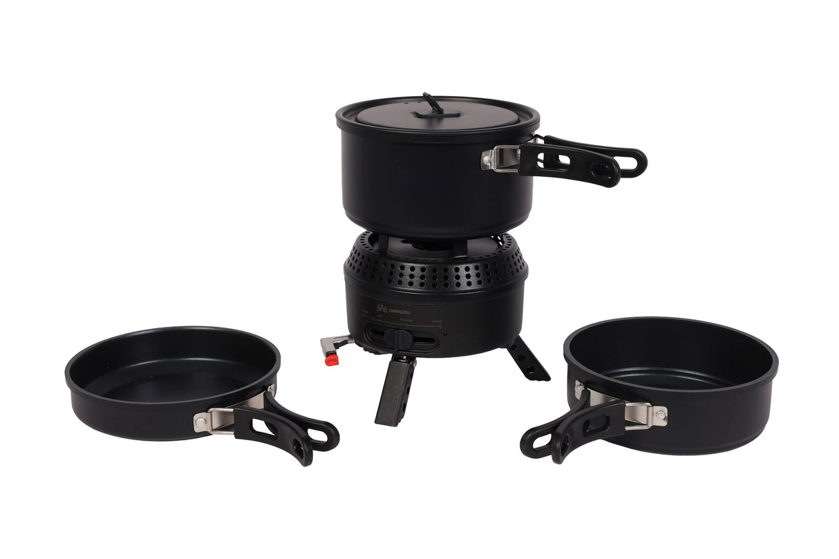 Komplettes 2-in-1-Kochset – Gas und Elektro