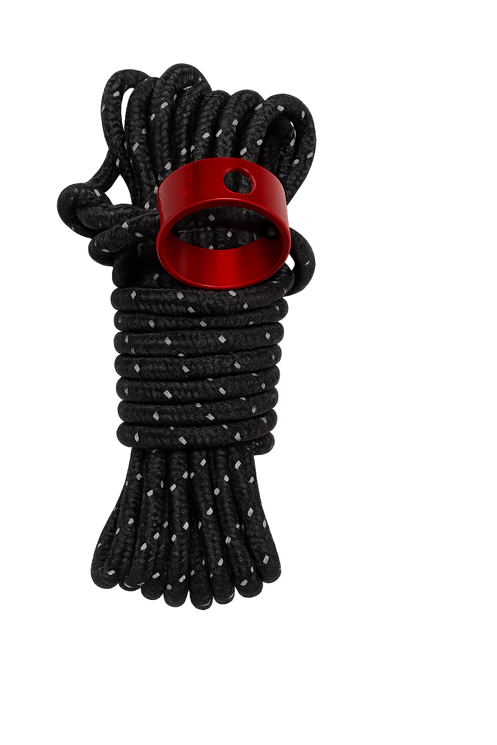 Reflektierende Abspannleine mit Spannring – 4er-Pack