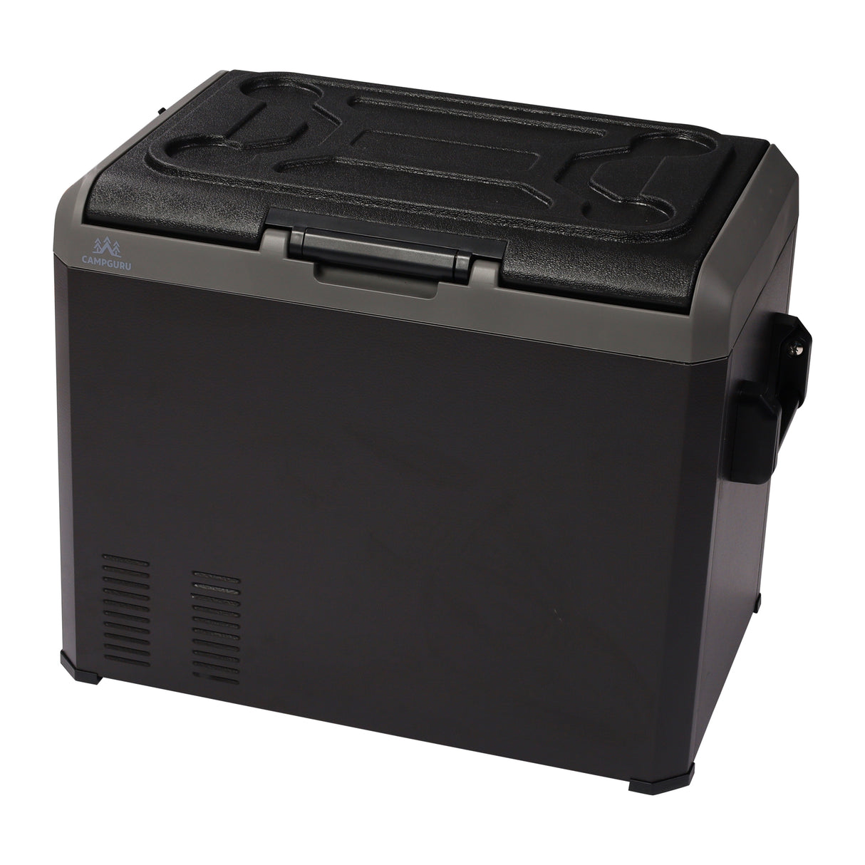 Kühlbox 50L Metallbox Doppelgefrierfach Metallgriff