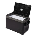Kühlbox 50L Metallbox Doppelgefrierfach Metallgriff