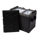 Kühlbox 50L Metallbox Doppelgefrierfach Metallgriff