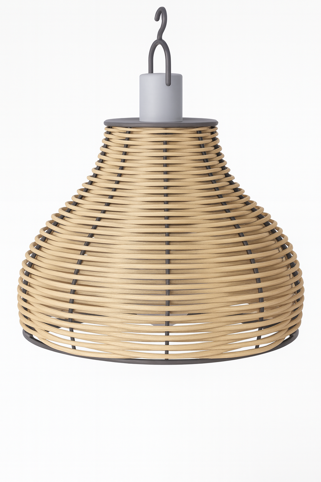 Klassische Lampe, hellbraun